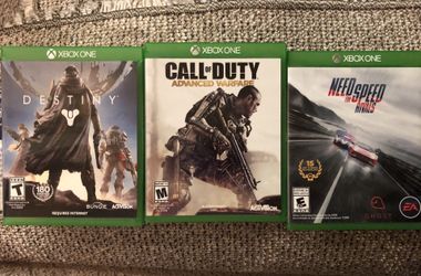 XBOX ONE games Call of Duty Destiny Need for Speed