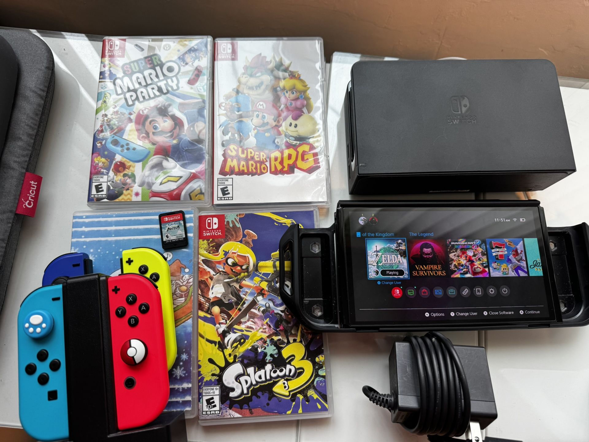 Nintendo Switch OLED W Games And extras