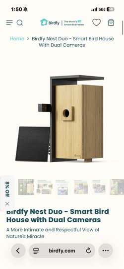 Birdfy Nest Duo - Smart Bird House with Dual Cameras