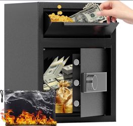 NEW! Security Safe- Fireproof Digital Box with Combination Lock - Silent Safe