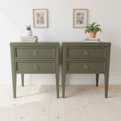 Green Nightstand Set 