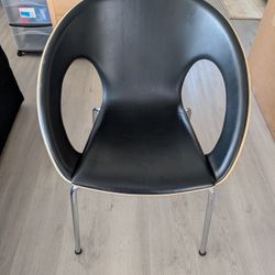 Kirkos Stacking Chair by Davis, Leather Upholster