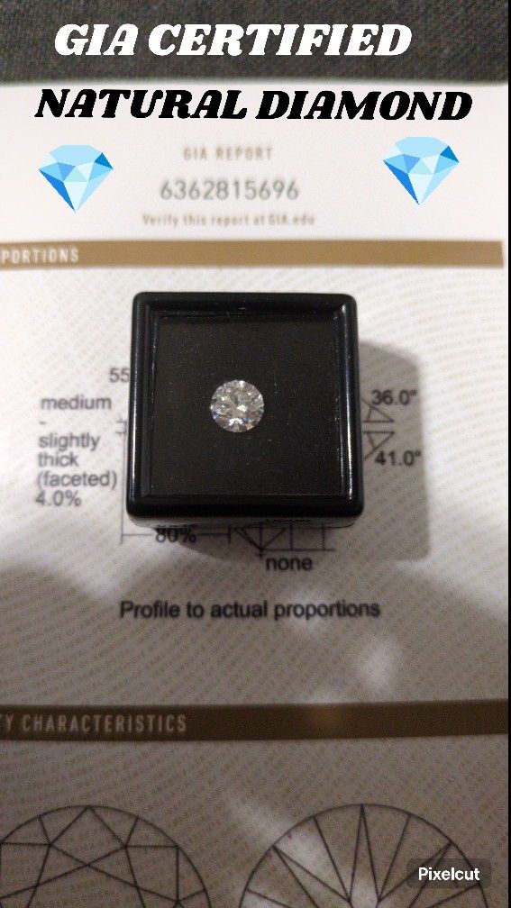 GIA 1.18ct Natural Diamond 