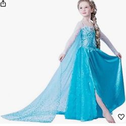 Frozen Elsa Costume Elsa Dress Skirt & Wig