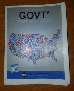 GOVT^9 Principle of American Government Textbook