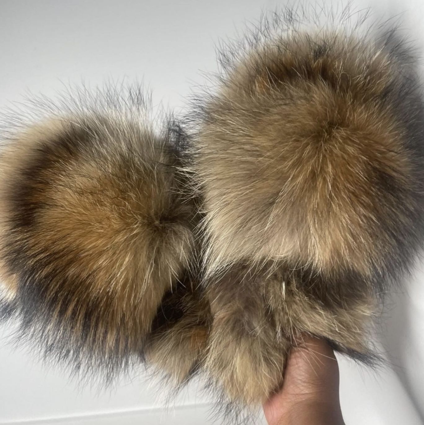 Real Fur Slip Ons Sizes 5 10 Fur On Side And The Outside (message Your Size To Order)
