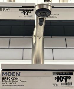 Moen Brecklyn 1-Handle Pull-Out Kitchen Faucet