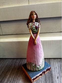 Jim shore girl figurine