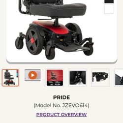 Pride Jazzy EVO 614 HD heavy-duty power wheelchair