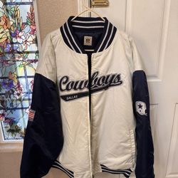 Dallas Cowboys Reversible White/Blue Jacket