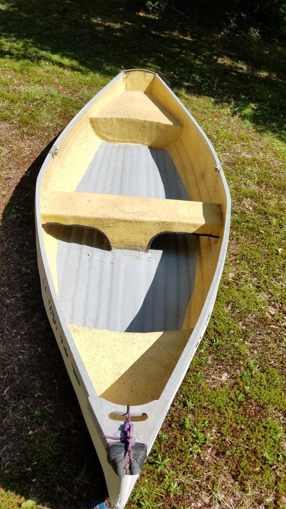 Andrea Dory Fiberglass dinghy boat with oars