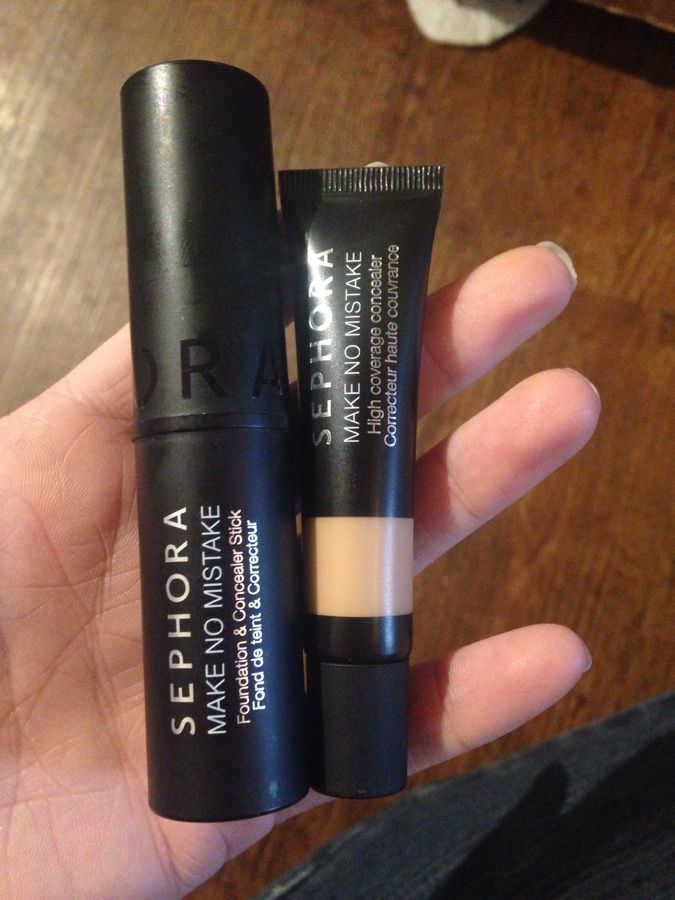 Sephora make no mistake concealer and foundation stick
