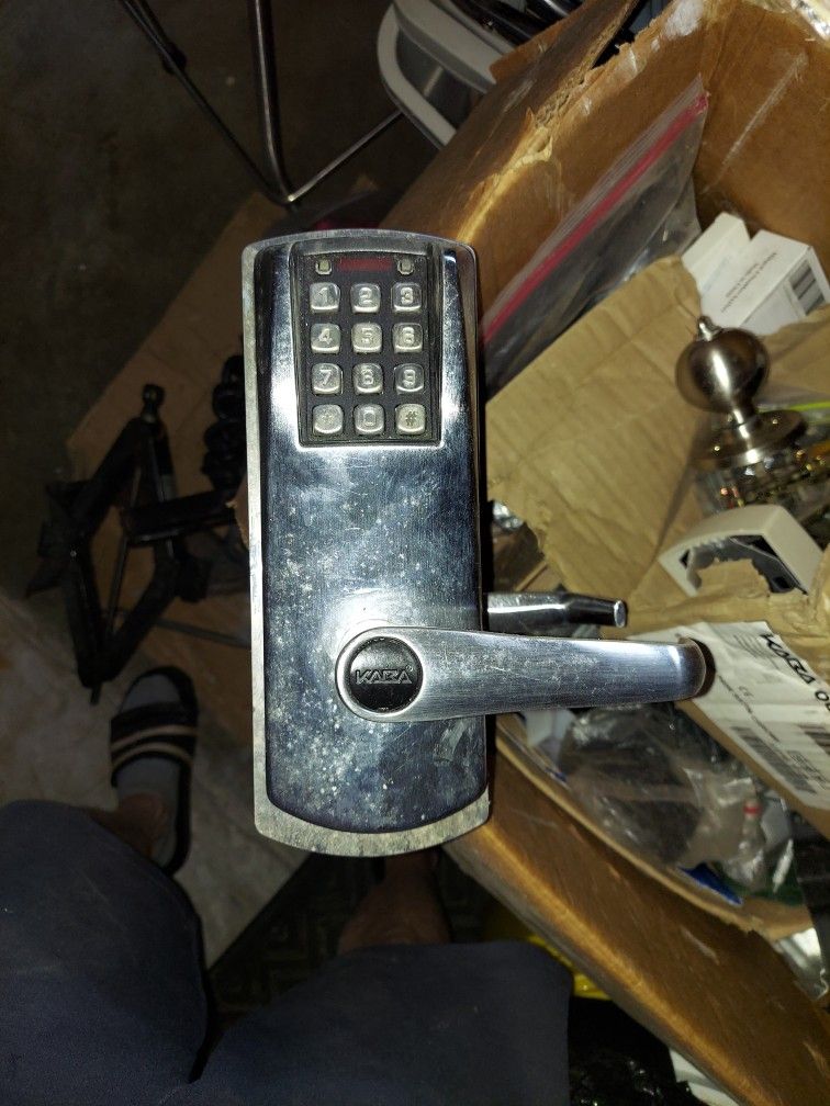 Kaba Electronic Lock Satin Chrome - Used, 1 owner