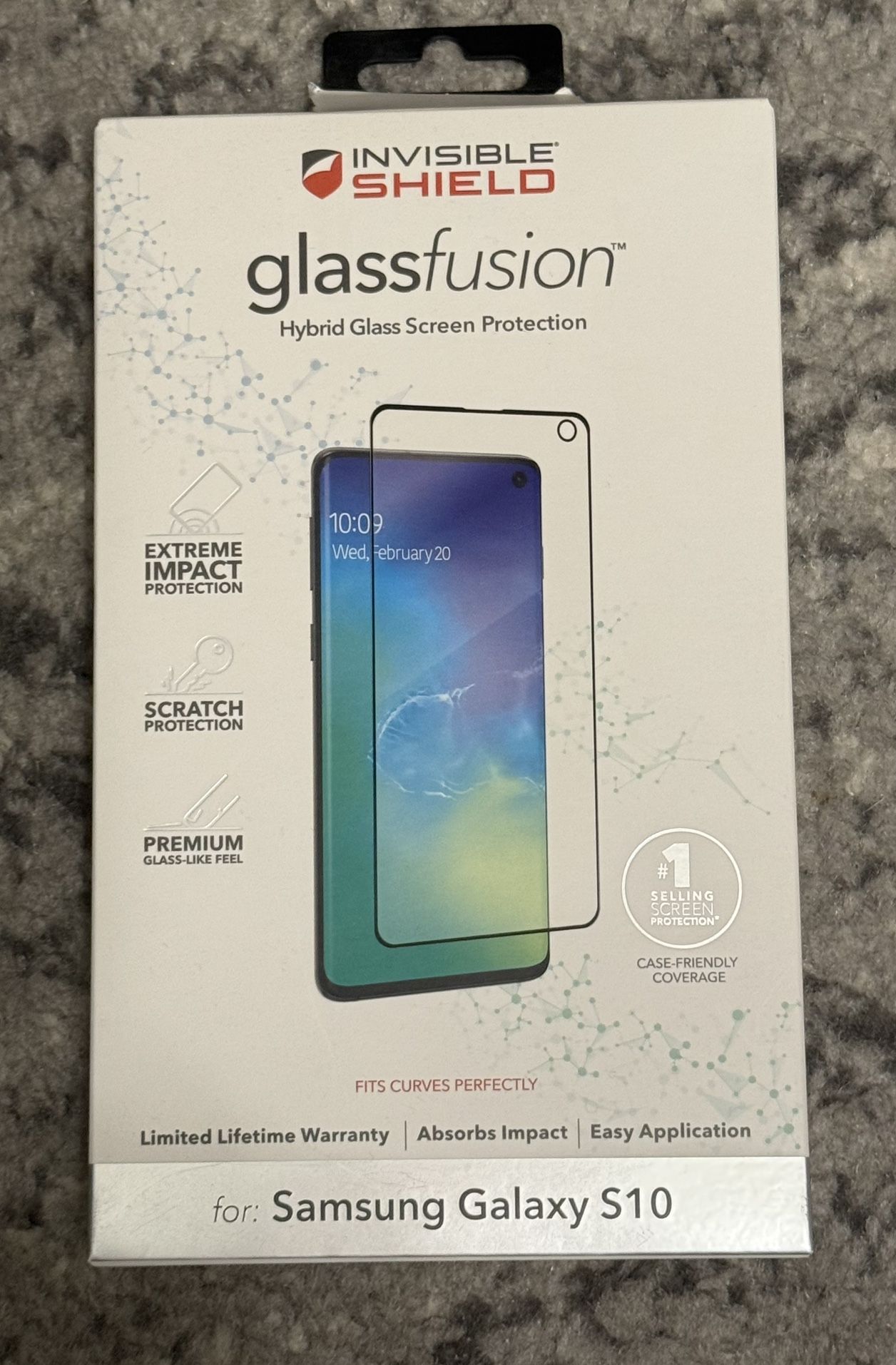 NEW!! Invisible Shield Glassfusion Screen Protector Samsung S10