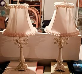 Pair of Bedroom End Table Lamps