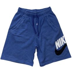 Nike fleece shorts, blue, boys size large