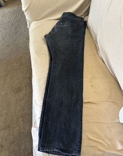 H&M black straight leg jeans size 34/34