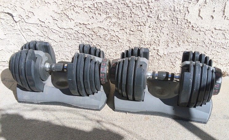 Bowflex adjustable weights 5lbs-50lbs Each