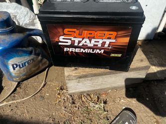 In good working conditions super start premium battery group 24r 100% charge $5 off with a old battery