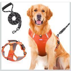 Wanheart Anti-Yank Dog Safety Vest with 2 Belt Buckles, Adjustable Soft Padding, Reflective Oxford Material