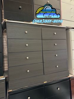 Eight drawer grey with rails new chest cajonera Comoda mueble gaveta