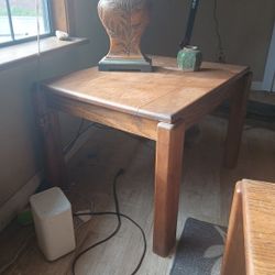 End Table Solid Oak