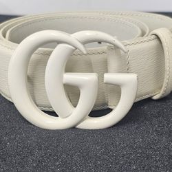 White ON White Gucci Womens Belt