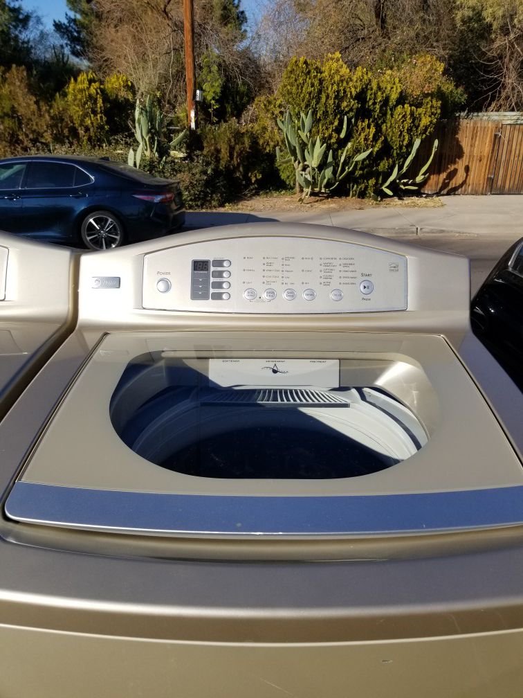 GE profile washer and electric dryer very good condition