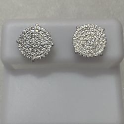 Sterling Silver Screwback Earrings Large 10mm