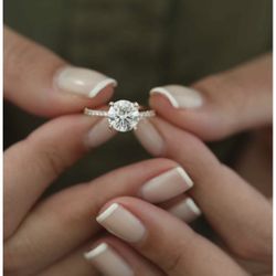 Round 14KT Rose Gold Ring Set