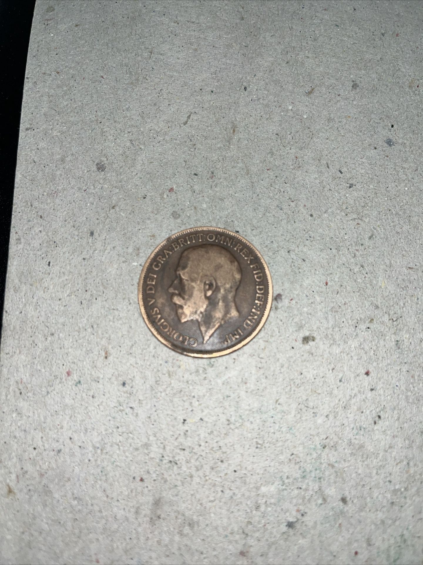 1919 George V One Penny Coins