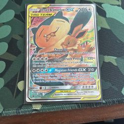 Eevee And Snorlaz Gx