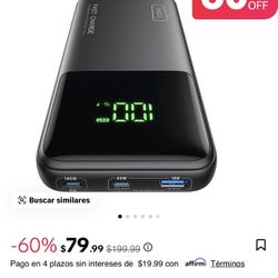  Power Bank 140W, 27000mAh High Capacity Portable Charger, Smart Digital Display, Compatible with iPhone 15/15 Plus/15 Pro/15 Pro Max, iPhone 14/13 Se