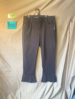 Earl Jean Women's Black Rhinestone Flared Jeans Size 14 NWT