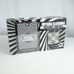 Professor Puzzle Optical Illusions Puzzle Book & Wave Puzzle - NEW