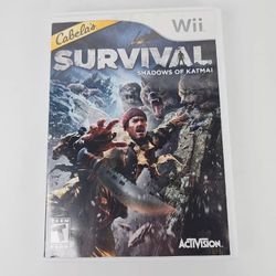 Cabela's Survival: Shadows of Katmai Mountains (Nintendo Wii, 2011) Complete CIB