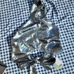 Womens Grey Crop Top