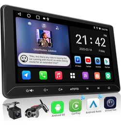 A5L 10.1" Android Double Din Car Stereo, Wireless CarPlay/Android Auto