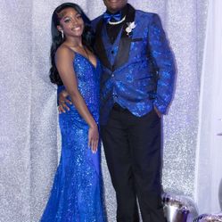 Royal Blue Sequin Dress
