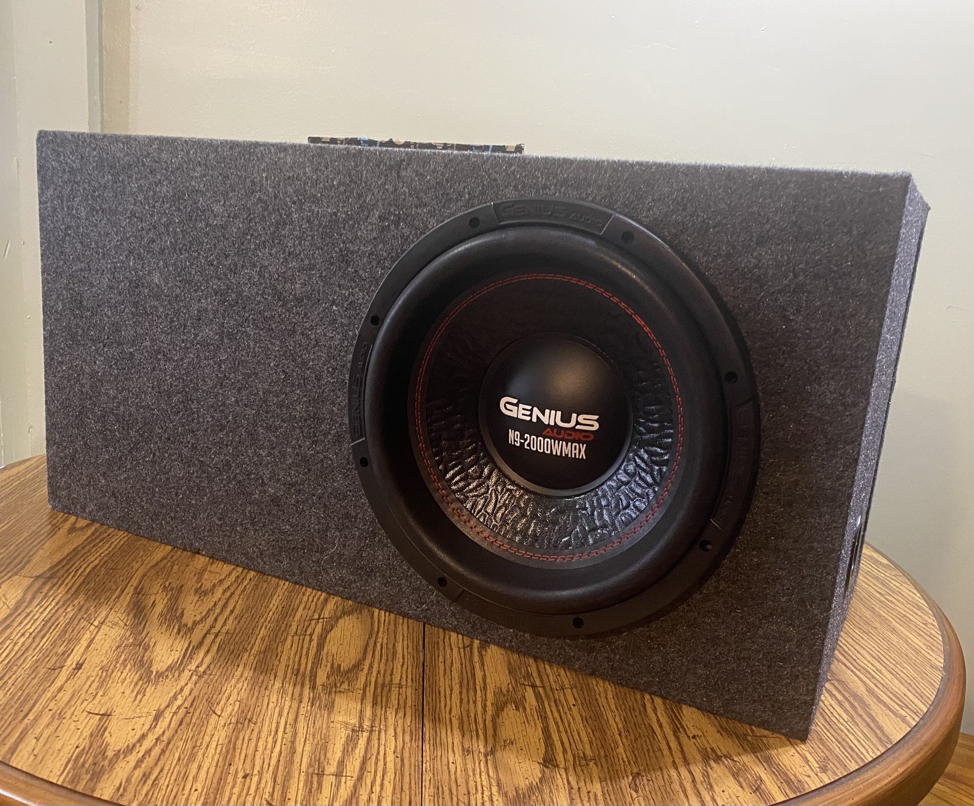 New 12” Genius Audio Subwoofer + New Ported Box
