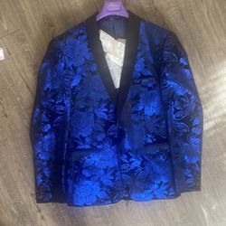 Flower Print Prom Jacket