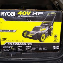 Ryobi 40v Lawn Mower And Trimmer Kit 