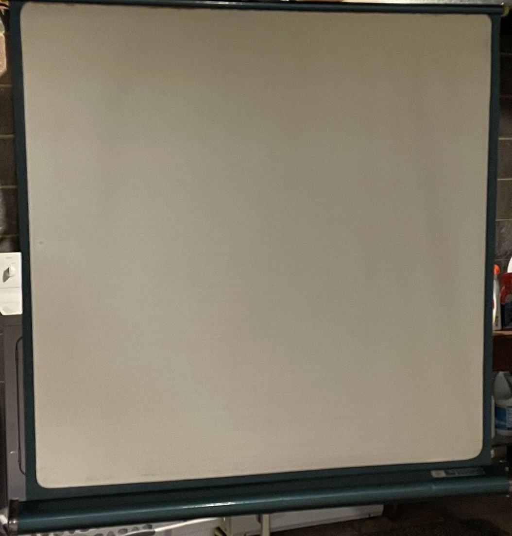 Vintage Radiant Retractable Projection Screen with Tripod