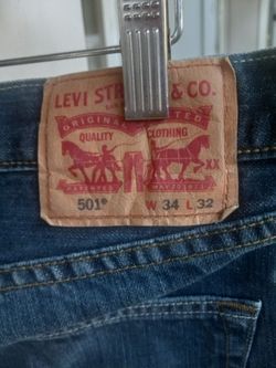 Levis 501 Jeans 34x32