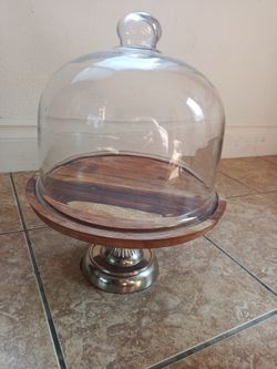 Cake Stand With Glass Cover