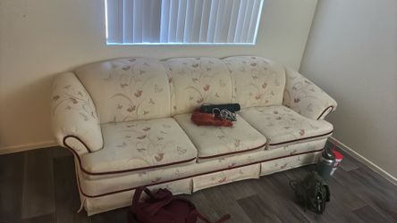 wingback chair + couch