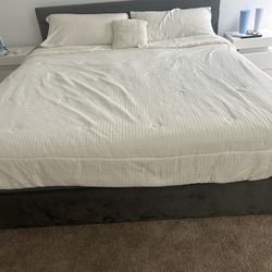 King Size Bed Frame ( GREY)
