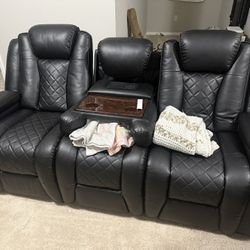 Pleather Theater Chairs
