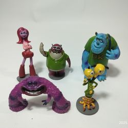 Disney Pixar Monsters University Deluxe Figurine Set Exclusive Monsters Inc Lot