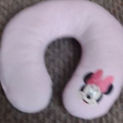 Minnie Mouse Kids Girl Travel  Neck Pillow Used. 